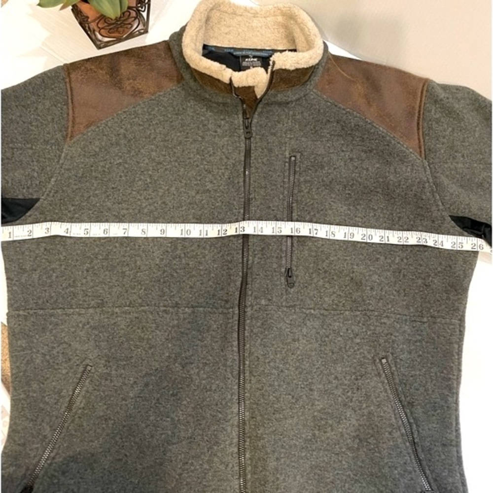 KUHL Mens Fleece Jacket W/ Suede MicroFleece on shoulders/elbows NWOT  Mens XL - Picture 8 of 17